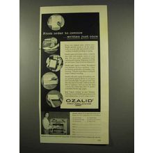 1956 Ozalid Copy Machine Ad - From Order to Invoice