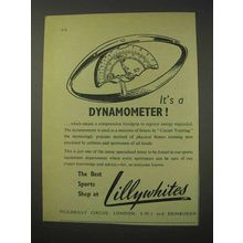 1958 Lillywhites Ad - It's a Dynamometer
