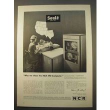 1963 NCR 390 Computer Ad - Soule Steel Company