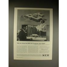 1963 NCR 315 CRAM Computer Ad - Why We Chose