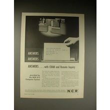 1963 NCR 315 CRAM Computer Ad - Answers!