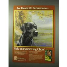 1984 Purina Dog Chow Ad - For Heads up Performance