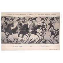 no 162 unused French postcard c.1910. BAYEUX, THE QUEEN MATILDA TAPESTRY =