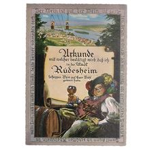 RUDESHEIM AM RHEIN, GERMANY . used vintage postcard 1973 postmark =