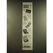 1939 Wiss Manicure Sets Ad - Give these deluxe Wiss sets