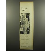1951 Lebow Suit Ad - The inside story is - the hand-tailoring
