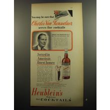 1951 Heublein's Cocktails Ad - You may be sure Charles Van Rensselaer