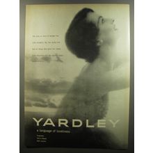 1953 Yardley Perfume Ad - Her eyes as stars of twilight fair