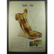 1954 North Star Woolen Mill Blankets Ad - There goes a dream