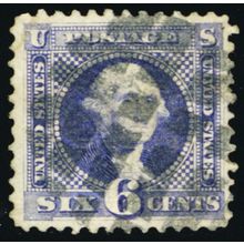 115, Used 6¢ F/VF Nice Grid Fancy Cancel Cat $200.00 - Stuart Katz
