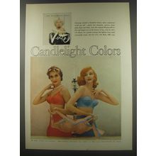 1956 Hollywood V-ette Whirlpool Bras Advertisement - Candlelight Colors