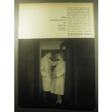 1959 London Fog London and Duchess Maincoats Ad - The importance of being two