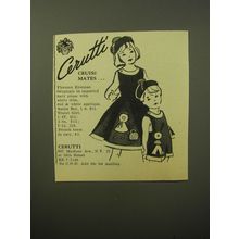 1960 Cerutti Florence Eiseman Fashion Advertisement - Cruise Mates