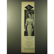 1960 Peck and Peck Fashion Ad - White is right for Jrs.