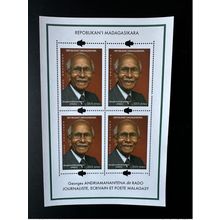Madagascar 2023 Mi. Bl. ? Souvenir Georges Andriamanantena dit Rado journaliste