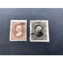 ICOLLECTZONE Mexico #106-107 F/VF hinged or NG