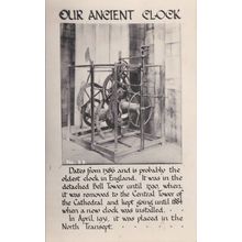ED 459 SALISBURY - THE ANCIENT CLOCK. PRINTED POSTCARD