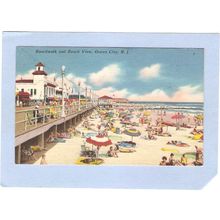 New Jersey Ocean City Boardwalk & Beach View~596