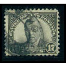 Used 697 17c Woodrow Wilson Barely Clears M09562