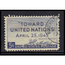 Used 928 5c United Nations Fine KA7753