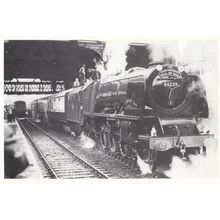 The Duchess 46229 at Manchester Victoria Station in 1980 Railway Postcard