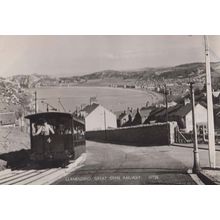 Llandudno Great Orme Railway Welsh Train Postcard