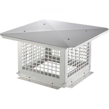 Chimney Cap, 12 x 12 inch, 304 Stainless Steel Fireplace Chimney Cover, Not ...