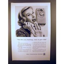 1961 Bell telephone Ad - This is Girl Talk!