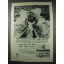 1961 Gulf Marine Gasoline Ad - Where You Need