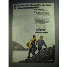 1970 Contac Cold Medicine Ad - You Don't Fool Around
