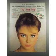 1982 Aziza Shadow Trio Ad - Weekend of Eye Looks