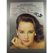 1982 Aziza Swirl Blush Ad - Demonstrates New Art
