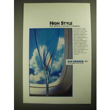 1987 Air France Ad - High Style