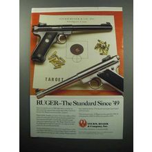 1989 Ruger Mark II Target Pistol Ad - The Standard