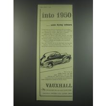 1949 Vauxhall Wyvern Ad - into 1950 ..with flying colours