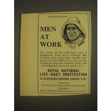 1958 Royal National life-boat Institution Ad - A Scottish Coxswain