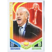 2010 Topps Match Attax World Cup Trading Card - Manager, Del Bosque