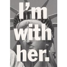 The Statue Of Liberty I'm With Her USA Protest Campaign Postcard