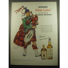 1959 Dewar's Scotch Ad - Traditional Tartan of Clan Bruce