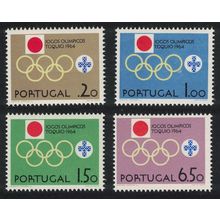Portugal Olympic Games Tokyo 4v 1964 MNH SG#1254-1257