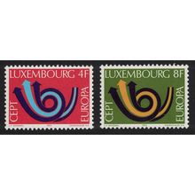Luxembourg Post horn Europa 2v 1973 MNH SG#906-907 MI#862-863