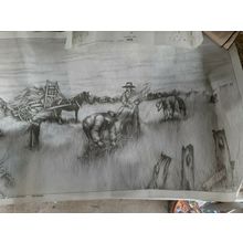 pre shaded hobbytex painting picture piece harvest time 81 x 46