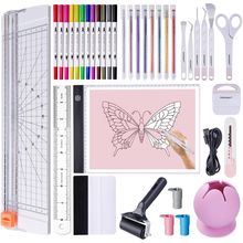 GO2CRAFT 37Pcs Essential Tool Set for Cricut Machine, Ultimate Tool with 7Pcs We