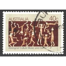 AUSTRALIA 1982: ABORIGINAL CULTURE - MUSIC & DANCE - 40c USED (G7)
