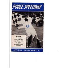 Poole 1952 v Coventry speedway programme
