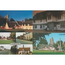 Cavendish Lavenham Suffolk Old Lady at Guildhall Hyde Park Corner 4x Postcard s