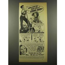 1939 Kellogg's Pep Cereal Ad - Call it Spring Fever