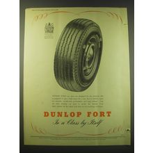 1953 Dunlop Fort Tires Ad - Dunlop Fort in a Class by Itself