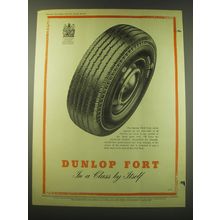 1953 Dunlop Fort Tires Ad - In a Class by Itself