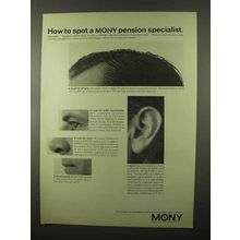 1966 MONY Mutual of New York Ad - Pension Specialist